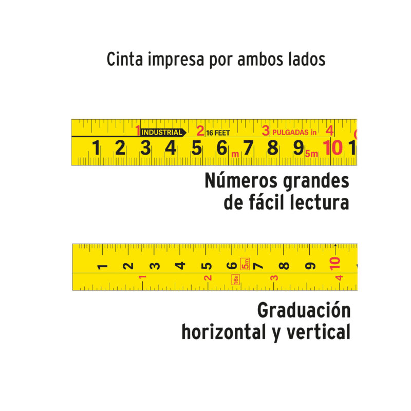 Flexómetro Gripper contra impactos 8 m cinta 25 mm, Truper - Imagen 4