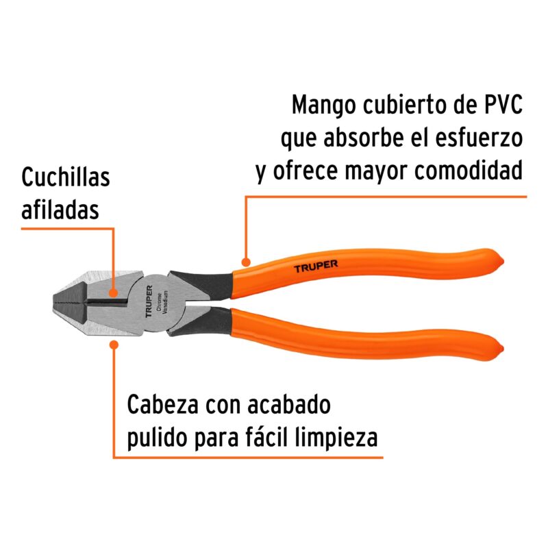 Pinza profesional para electricista 8 - Imagen 2