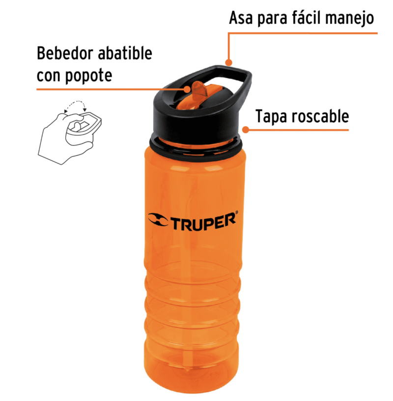 Botella para agua de 740 ml, Truper - Imagen 2
